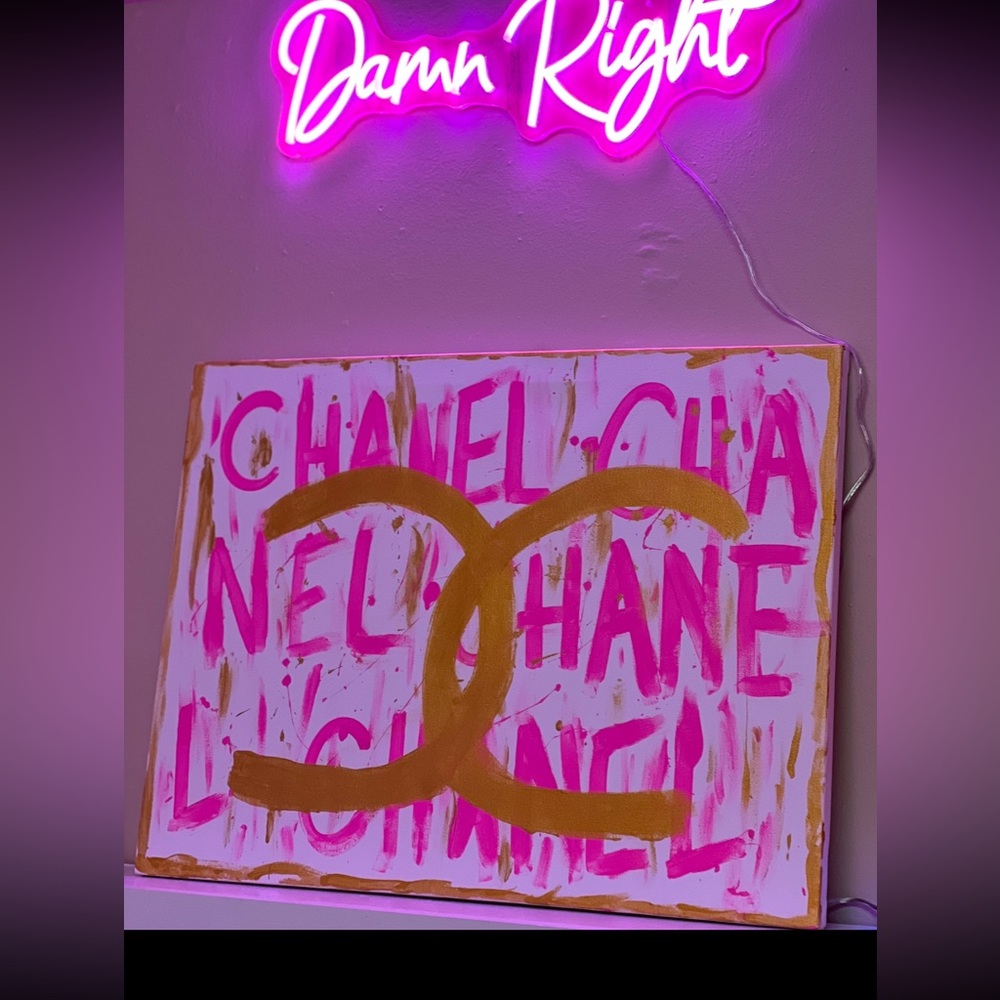 Hot Pink Chanel Painting